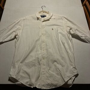 Ralph Lauren Men's Button Down Cream Shirt